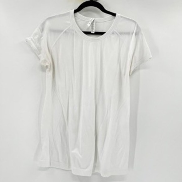 Athleta Momentum Tee Shirt White Short Sleeve Athleisure Top Women's XL - Picture 2 of 5